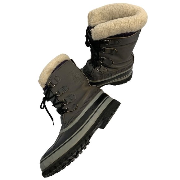 Sorel Mens Caribou Waterproof Winter Boots Size 8 Canada Wool Lined 8972 - Picture 13 of 15